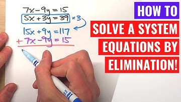 Solving Systems of Equations with Elimination (Multiplying First)