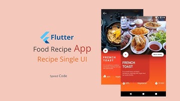 Flutter UI Design - Recipe App - Recipe Details View - Speed Code