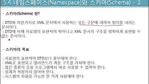 [5장 웹 프로그램과 XML] 4. 네임스페이스와 스키마 (1)