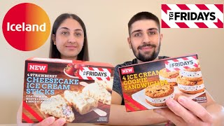 NEW TGI FRIDAYS CHEESECAKE ICE CREAM STICKS AND ICE CREAM COOKIE SANDWICHES at ICELAND FOOD REVIEW