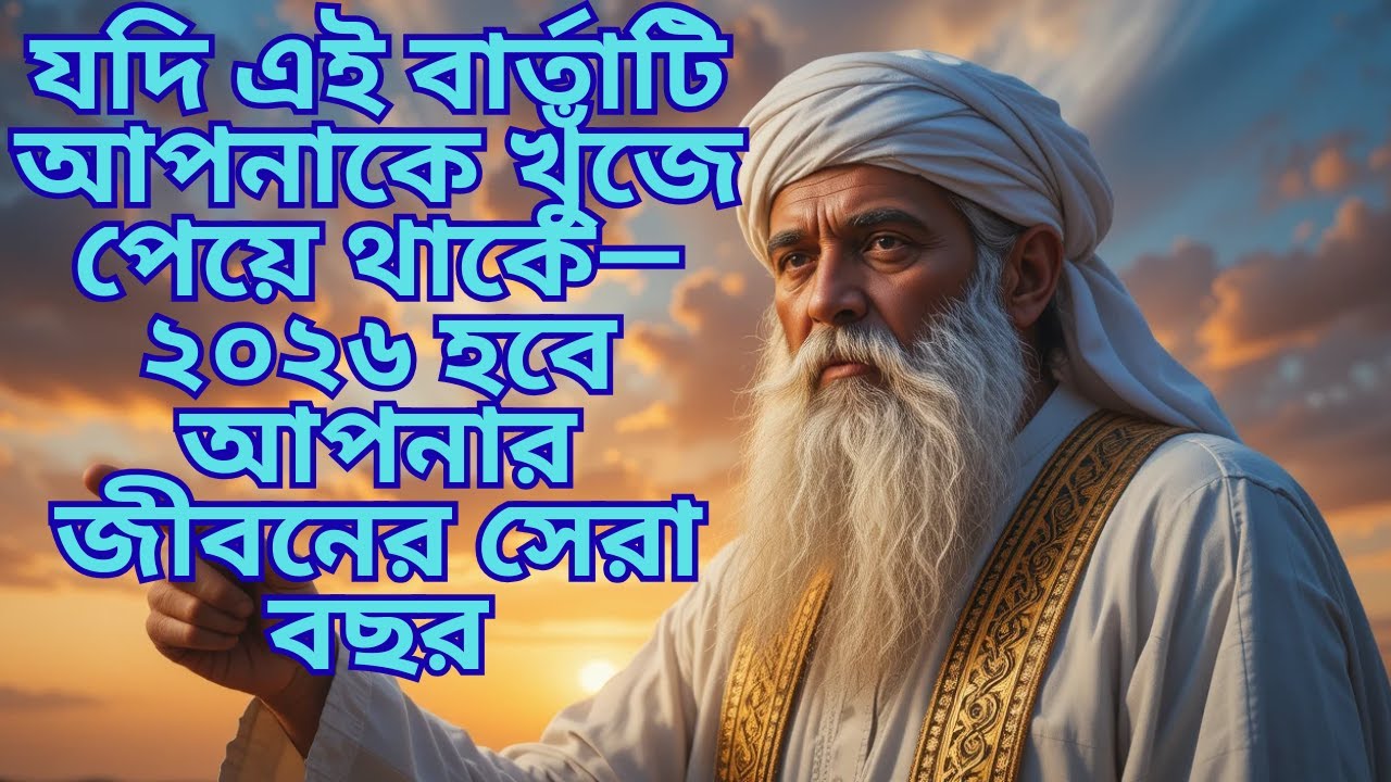 যদি এই বার্তাটি আপনাকে খুঁজে পেয়ে থাকে—২০২৬ হবে আপনার জীবনের সেরা বছর! # আলো কাহিনী 