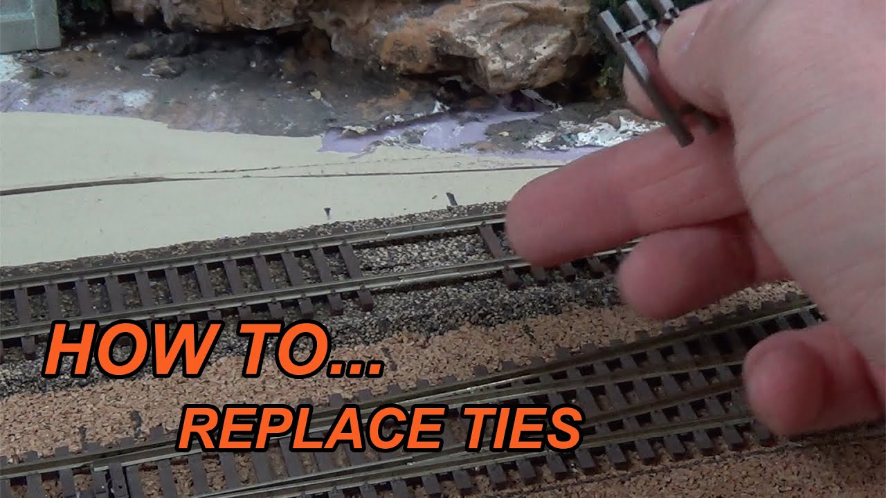 how-to-replace-track-ties-to-fill-gaps-youtube