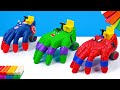 How to make hand car mod Superheroes Spider man, Hulk,  Captain America with clay