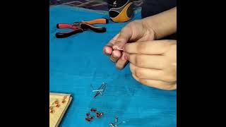 Making earrings at Home #DIY 4