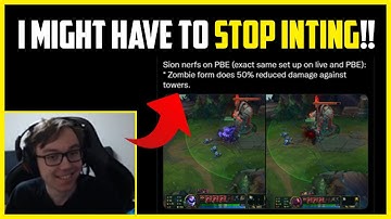 THEBAUSFFS on SION Passive NERF to TOWER DAMAGE in PBE