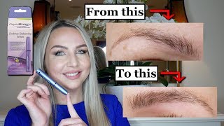 HOW TO GROW THICKER EYEBROWS (FOR SPARSE BROWS) | RapidBrow Serum Review!