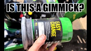 John Deere Easy Oil Change - How Much OIL Is Actually Left In Engine?