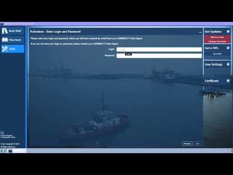 Activating the ADMIRALTY e-Nautical Publications (e-NPs) Reader over the internet