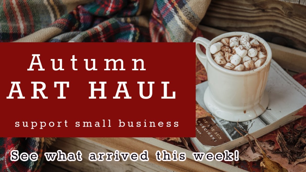 AUTUMN ART HAUL!!!!  Handmade watercolors and Jerry's Artarama