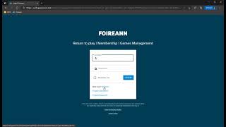 Step 1 : Setting up a foireann.ie login screenshot 3