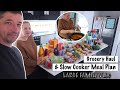 Slow cooker meal plan  large family grocery haul  large family vlog