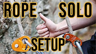 Complete Equipment Set Up Walk Thru For Top Rope Solo Rock Climbing Devices Used Petzl N Climb Tech