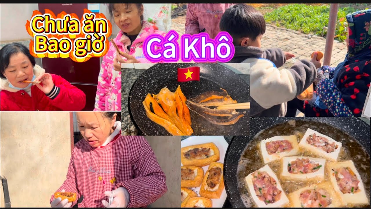 Mẹ CK Trung NgạcNhiên Vì Cá ViệtNam QuáNgon,Mẹ CảmƠn Cô,Đã gửi Cho Nhiều Đồ Ăn,San Làm Đậu NhồiThịt