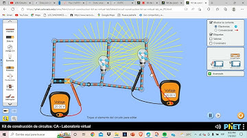 Circuitos  Eléctricos en  el Simulador  Phet Circuito  en  Serie  y Paralelo