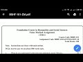 Bshf -101 Solved Assignment