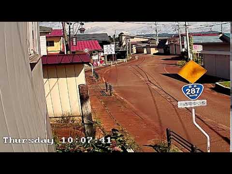 山形県東置賜郡川西町中小松国道287号線ライブカメラ Yamagata Higashiokitamagun Live camera.world.cam