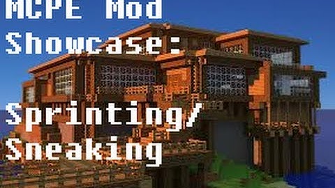 MCPE Mod Showcase: Sprinting/Sneaking Mod