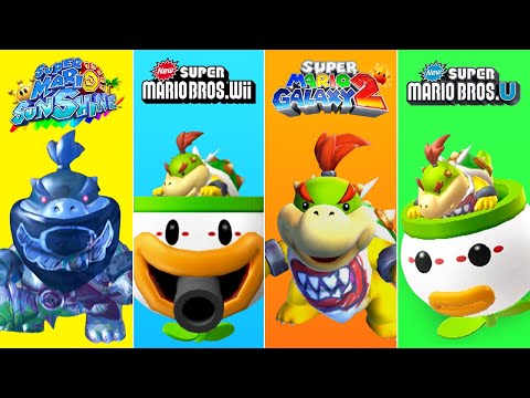 Evolution of Bowser Jr in Super Mario Games (2002-2021)