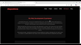 I Created My Portfolio Website Using HTML& CSS | WEB DEVELOPMENT PROJECT | Student Portfolio