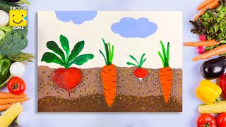 Как нарисовать ОВОЩИ поэтапно на грядке/ МОРКОВКА/ СВЕКЛА/РЕДИСКА/ Урок рисования для детей Как нарисовать ОВОЩИ поэтапно на грядке/ МОРКОВКА/ СВЕКЛА/РЕДИСКА/ Урок рисования для детей