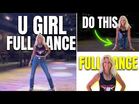 Cherry Bottom Boom Line Dance — Full Dance to "U Girl" by Walker Hayes | Dr. Tina