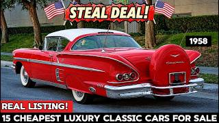 TOP 15 Timeless Classic Cars At Budget Friendly Prices!