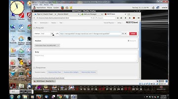 RESTClient Services from Firefox connecting to Oracle Storage Cloud Services
