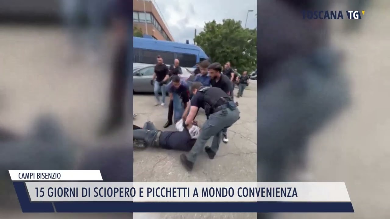 2023-06-13 CAMPI BISENZIO - 15 GIORNI DI SCIOPERO E PICCHETTI A MONDO CONVENIENZA