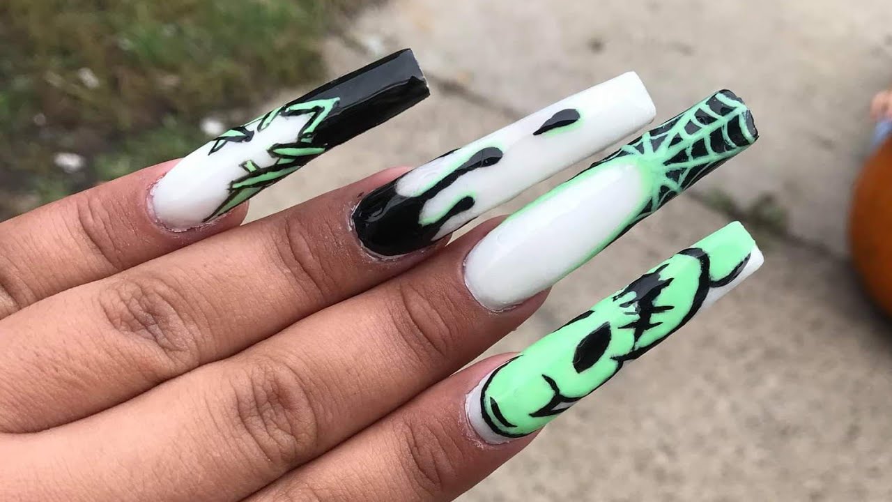 7. Oogie Boogie Character Nails - wide 4