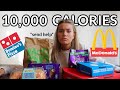 10,000 CALORIE CHALLENGE | GIRL VS FOOD epic cheat day 2021