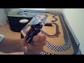 Slot car race track - some fast cars with hop-ups Tyco and Life Like