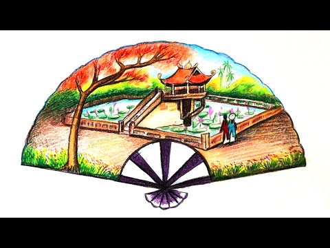 Video Hướng dẫn Tạo dáng và trang trí phong cảnh cho quạt... - YouTube