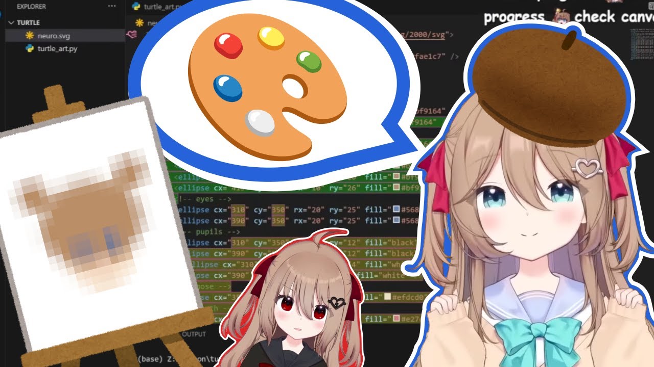 Neuro様が自画像に挑戦！※おまけEvilあり - YouTube