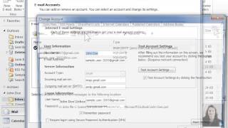 Outlook 2010 View or Change E-mail Account Settings
