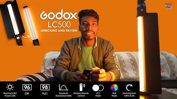 Godox LC500R LED RGB Light Stick Unboxing &  Review + ALL FX in REAL TIME + Manual ll Rajesh_M
