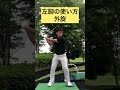 左脚の使い方イメージ#shorts #ゴルフレッスン #ゴルフスイング
