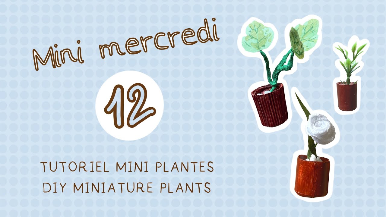 Mini plante verte en pot, maison de poupée, meubles miniatures