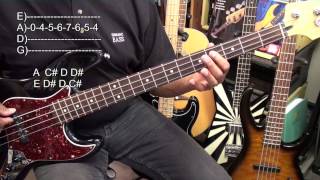 12 Bar Blues In A Major EASY Bass Guitar Lesson  @ericblackmonmusicbass9175 chords