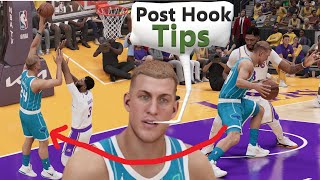 how do you post a hook in NBA 2K23?