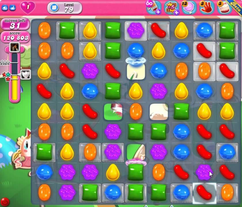 How To Pass Level 127 On Candy Crush candy crush saga level 79 - YouTube