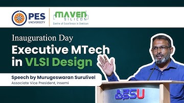 Speech by Murugeswaran Surulivel, InSemi Associate VP | Executive MTech VLSI Design Inauguration