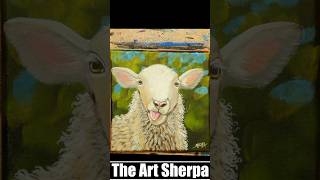 Watch This Hilarious Sheep Come To Life In Vibrant Acrylic Painting!  #art #theartsherpa #painting