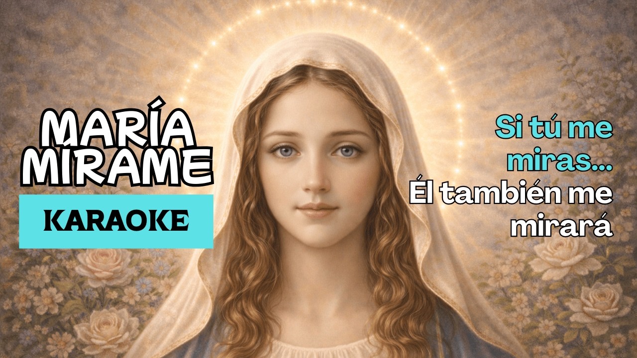 Maria Mirame (Pista instrumental) | Canto Mariano | KARAOKE CATOLICO