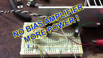 Unbiased audio amp output stage gets more power and tests
