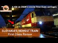 SLOVAKIA&#39;S NEWEST TRAIN - ZSSK Regional Fast Train First Class Review