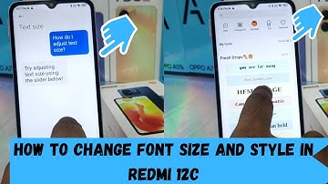 How to change Font size and style in REDMI 12C| How to Reset Text Size & Style on Redmi 12C