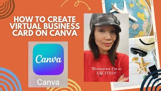 How to Create VIRTUAL BUSINESS CARD on Canva App #travelbusiness #travelagent #travel screenshot 2