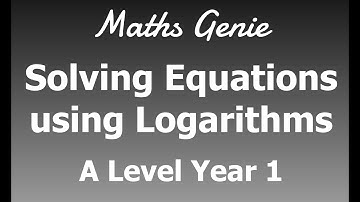 Solving equations using logarithms