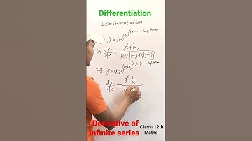 part-39 #maths #trick #class12th #differentiation #derivative of infinite series जय हिंद जय बिहार