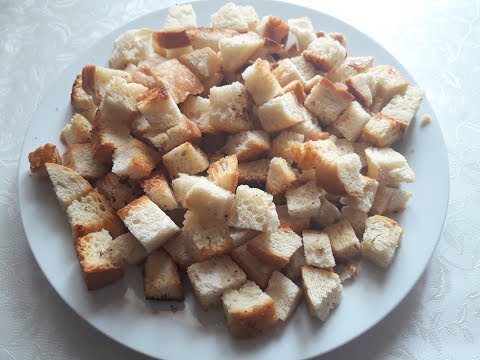 სუხარიკი Вкусные сухарики с чесноком